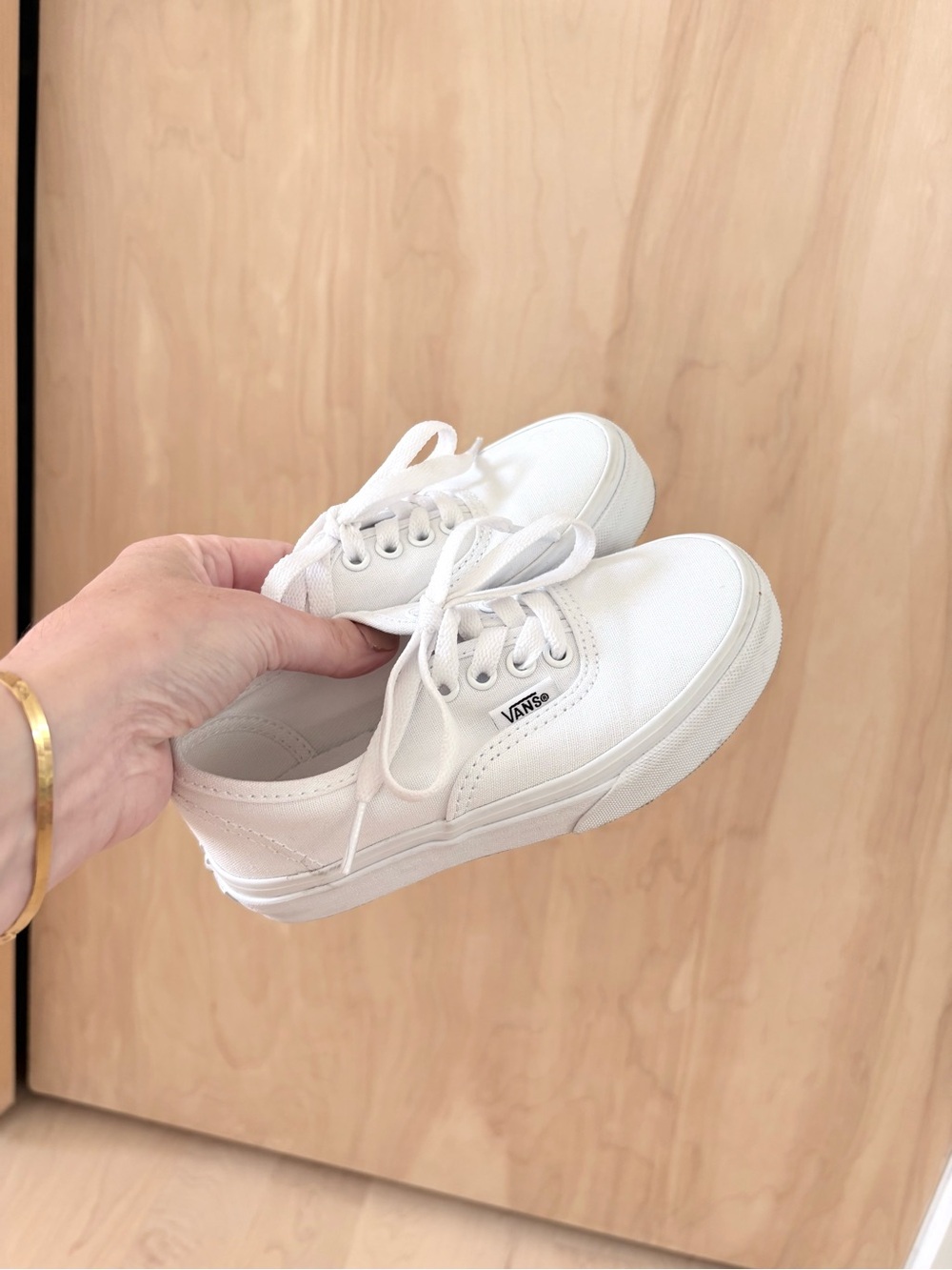 Vans White Canvas Sneakers